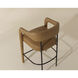 Mavia 35.5 inch Ludlow Sesame Leather Counter Stool